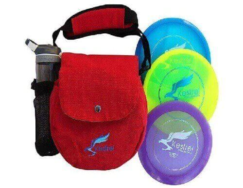 Kestrel Discs Golf Pro Set 3 Disc Pro Pack Bundle and Small Bag